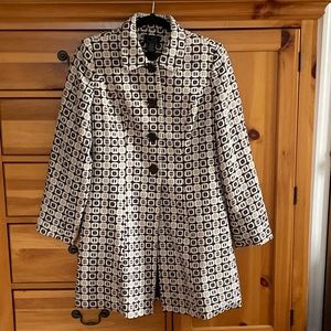 M, Brown, Tan & Ivory Car Coat/Blazer/Pea Coat.